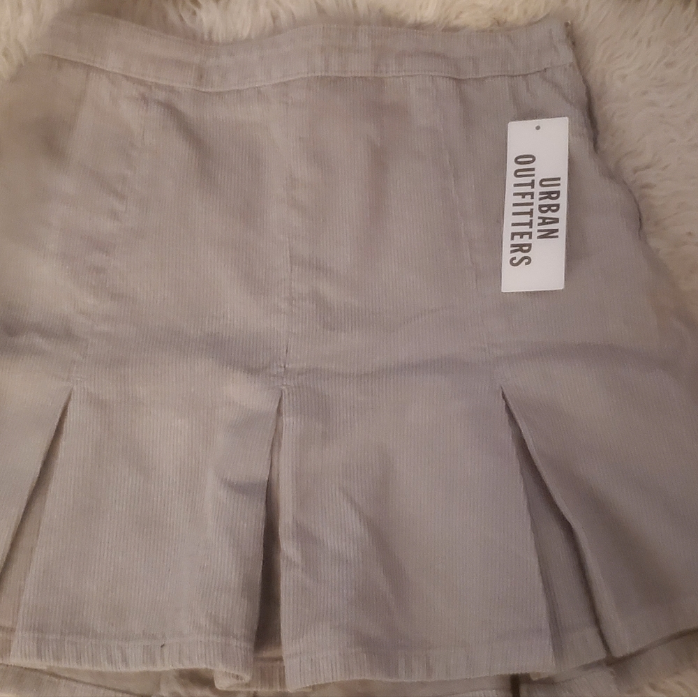 Grey corduroy skirt
